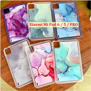 For XiaoMi mi pad 5 5Pro mi pad5 Pad5Pro mi pad6 Pad6pro Mipad5 mipad5pro 11.0 inch Fashion Marble Case Thickened Silicone Cover Shockproof Cover Cas