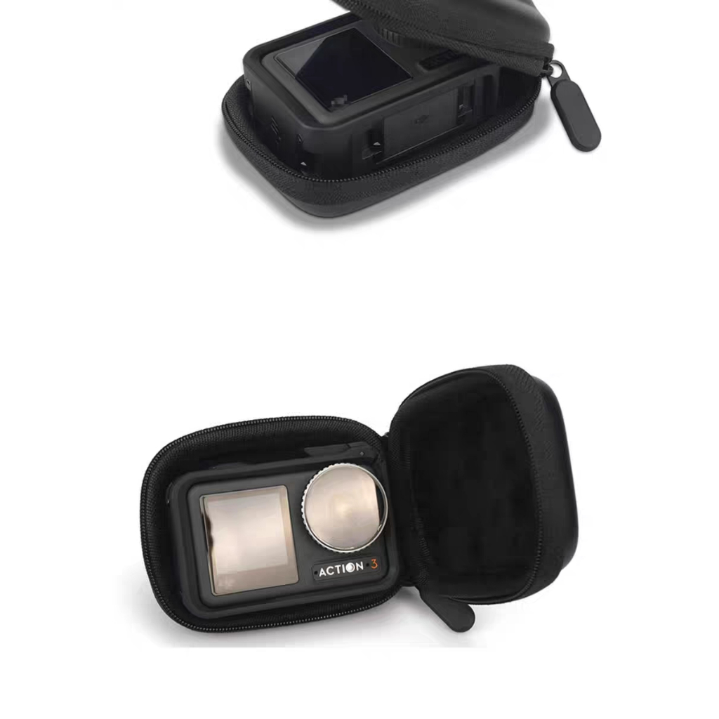 Dji DJI Action5/4/3 กระเป๋าเก็บของกล้องกีฬาแบบพกพา Mini Body เคสป้องกัน Action 3 เลนส์ซิลิโคนฝาครอบป้องกัน