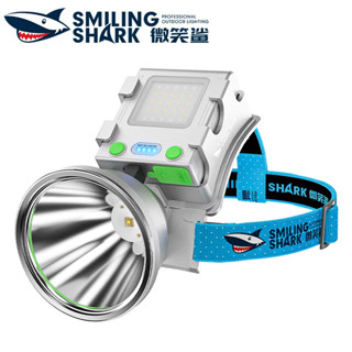 Smilingshark TD8027 ไฟคาดหัว ไฟหน้า LED สว่างมาก M77 8000lm 5 โหมด Type-C ชาร์จได้ พร้อมไฟแฟลช สีแดง และสีน้ําเงิน กันน้ํา สําหรับตั้งแคมป์ เดินป่า ตกปลา