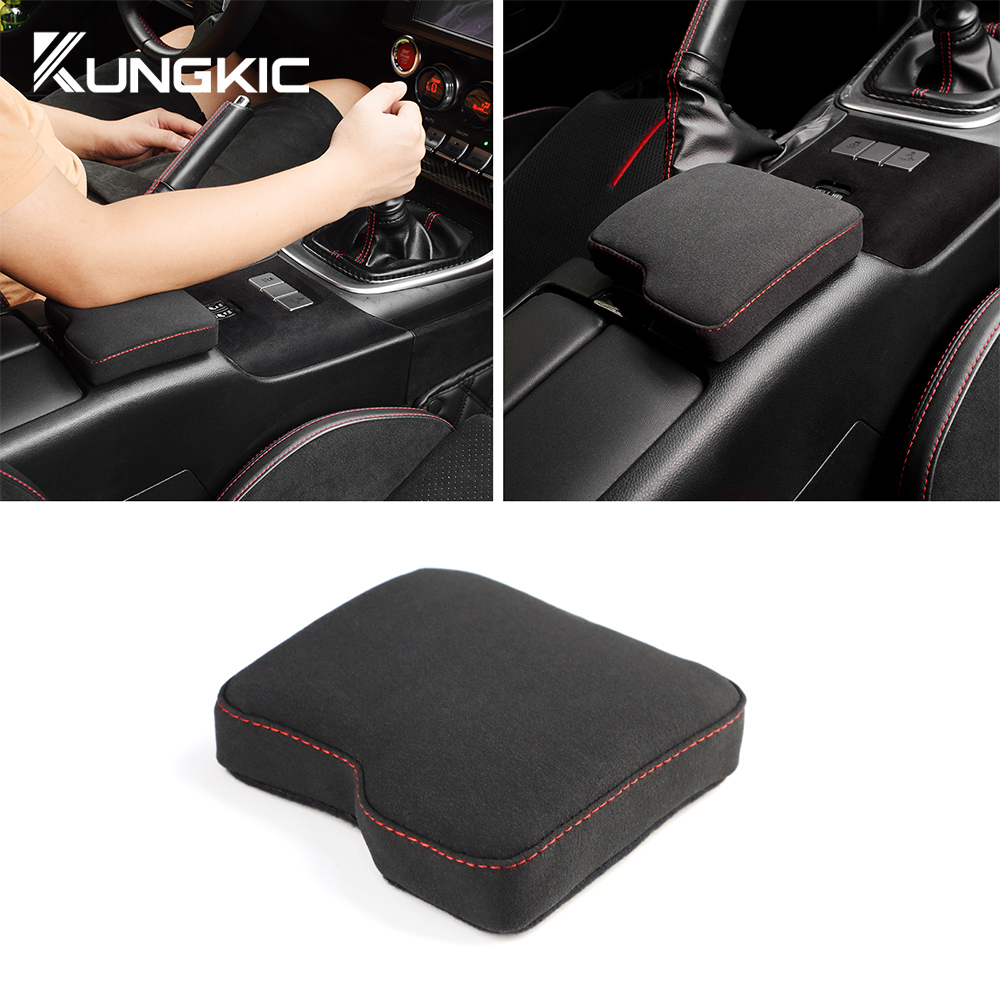 สําหรับ Subaru BRZ Toyota GR86 2021-2025 Suede Car Armrest Pad ขารถเข่าหนังนุ่ม Breathable เบาะเท้าอุปกรณ์ตกแต่งภายใน