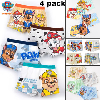 กางเกงในเด็กชาย (แพค 4 ตัว) 🤷‍♂️ PAW Patrol ลิขสิทธิ์แท้💯% ชุดชั้นในขาสั้น ผ้าฝ้าย ลายการ์ตูน สำหรับเด็กชาย