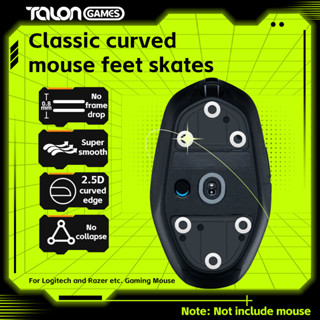 20 ชิ้น 10 มม. TALONGAMES Mouse Feet Mouse Skates ICE Glides DIY Universal Dot For Razer Logitech Glorious Steelseries