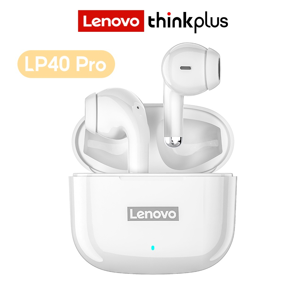 Lenovo ชุดหูฟังบลูทูธไร้สาย 5.0 TWS สเตอริโอ ควบคุมสัมผัส พร้อมไมโครโฟน กันน้ํา สําหรับเล่นกีฬา