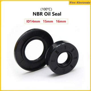 10Pcs NBR Oil Seal Framework  ID 14mm 15mm 16mm OD 4-32mm Thickness 4-10mm Nitrile Butadiene Rubber Gasket Sealing Ring แหวนยางซีลปะเก็น NBR ความหนา