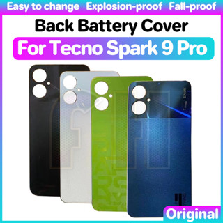 ฝาครอบแบตเตอรี่ด้านหลัง สําหรับ TECNO spark 9 Pro 9P