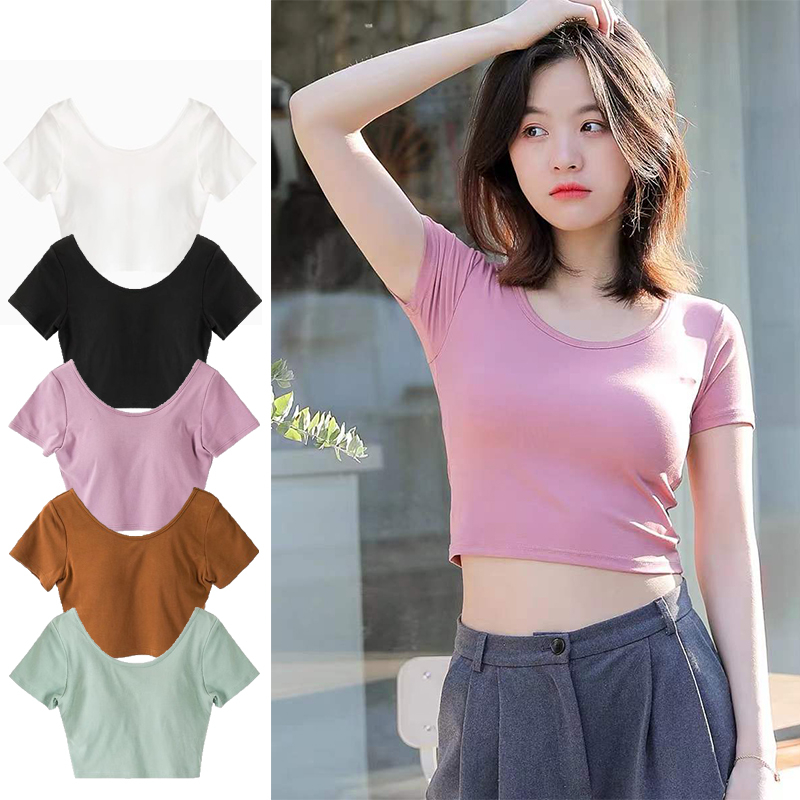 Bratwomen's เสื้อยืดแขนห้าส่วน เสื้อกล้ามผู้หญิง ฟรีชุดชั้นในพร้อมฝาปิดครึ่งคัพโยกิด้านบน