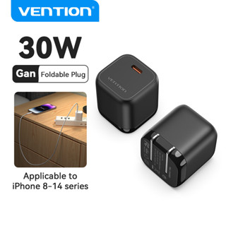 Vention อะแดปเตอร์ชาร์จเร็ว 30W GaN USB C PD 3.0 Type C QC4 สําหรับ iPhone 15 14 13 12 IPad