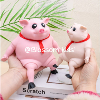 Blossom Kids Childrens Toy Lala Pig หยิก ตลก ระบายอากาศ ของเล่น ของขวัญ เครื่องประดับ หมูสีชมพู ของเล่นคลายเครียด