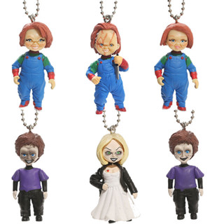 6 ชิ้น / เซต หนังสยองขวัญ เด็กเล่น ฟิกเกอร์ Mike Norris Chucky Tiffany Glen Q เวอร์ชั่น พวงกุญแจ PVC ฟิกเกอร์ แอคชั่น ของเล่น โมเดล ตุ๊กตา ของขวัญเด็ก