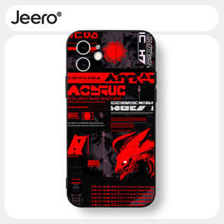 Jeero เคสไอโฟน เคสซิลิโคนนุ่มกันกระแทกการ์ตูนน่ารักตลก เคสโทรศัพท์ สีดำ Compatible for iPhone 15 14 13 12 11 Pro Max SE 2020 X XR XS 8 7 6 6S Plus พลัส HFF3553