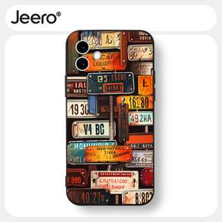 Jeero เคสไอโฟน เคสซิลิโคนนุ่มกันกระแทกน่ารักตลก เคสโทรศัพท์ สีดำ Compatible for iPhone 15 14 13 12 11 Pro Max SE 2020 X XR XS 8 7 6 6S Plus พลัส HFF3550