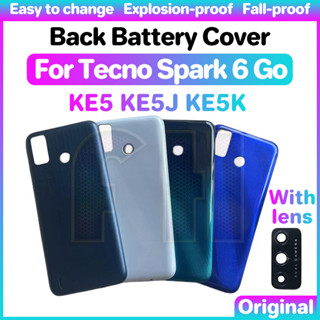 ฝาครอบแบตเตอรี่ด้านหลัง สําหรับ TECNO Spark 6 GO KE5 KE5J KE5K