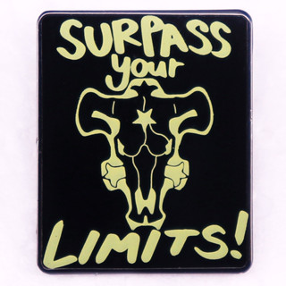 Surpass your limits เข็มกลัด รูปการ์ตูนอนิเมะ Black Clover เครื่องประดับ