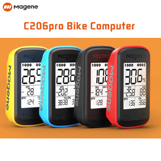 Magene C206 Pro จักรยานคอมพิวเตอร์ไร้สาย GPS Speedometer กันน้ำแผนที่ MTB จักรยานบลูทูธ ANT พร้อม Cadence จักรยานคอมพิวเตอร์