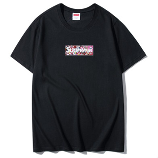 Box Supreme เสื้อยืด คอกลม แขนสั้น พิมพ์ลาย แฟชั่นสําหรับทุกเพศ