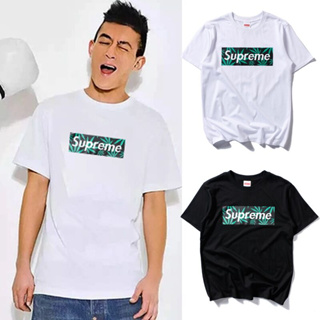 เสื้อยืดแขนสั้น คอกลม พิมพ์ลาย supreme แฟชั่นสําหรับผู้ชาย และผู้หญิง