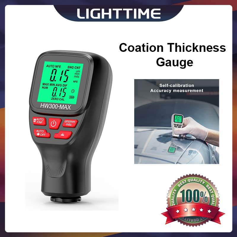 Hw-300-max เครื่องวัดความหนา 0-2000UM ความแม่นยําสูง สําหรับวัดสีรถยนต์