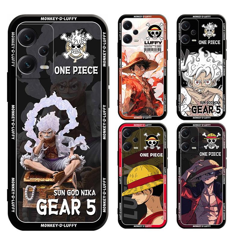 เคส Redmi note 12s 12 12C 11A A1 A2 A1+ A2+ PRO PLUS 4G 5G 12C 11A 4G 5G gear 5 โทรศัพท์มือถือแบบนิ่ม ผิวด้าน ลายลูฟี่ วันพีซ สีดํา สําหรับ
