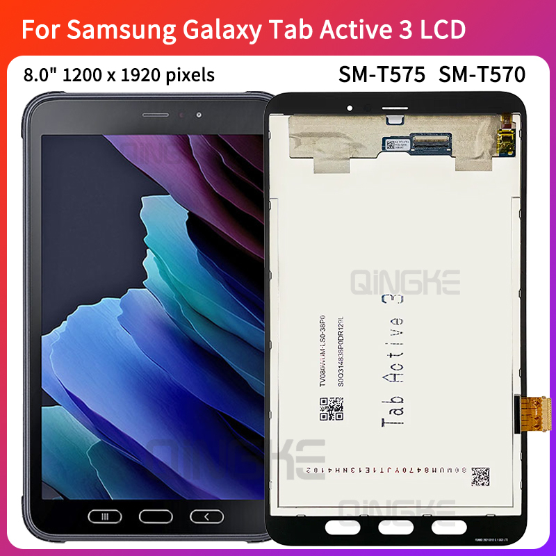 หน้าจอสัมผัส LCD แบบประกอบ สําหรับ Samsung Galaxy Tab Active 3 3rd Gen Active3 SM-T575 SM-T570 T570 T575