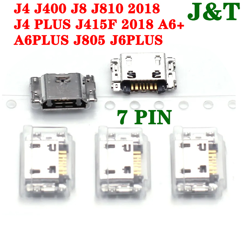 1-5PCS สําหรับ Samsung J4 J400 J8 J810 J4 Plus J415F 2018 A6 + A6plus J805 J6plus ชาร์จ Usb Charger 