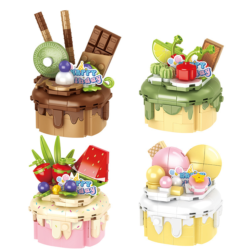 ของเล่นบล็อกตัวต่อเค้ก ของขวัญ สร้างสรรค์ D009