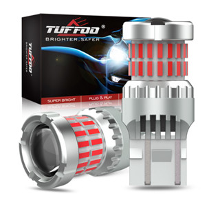 Tuffoo ไฟเบรกท้ายรถยนต์ Led T20 7443 7440 W21/5W สีแดง 2 ชิ้น