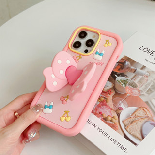 เคสโทรศัพท์มือถือซิลิโคน ลายจุด ประดับโบว์ สําหรับ iPhone 14ProMax 13 iPhone11 12 ProMax