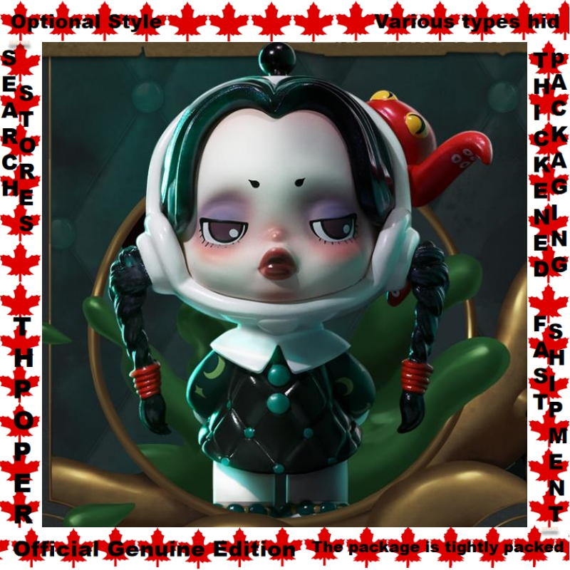 Optional Styles Quiet Wednesday SKULLPANDA POPMART SKULLPANDA x THE ADDAMS FAMILY Series Doll Garage