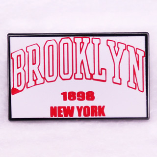 Brooklyn เข็มกลัดเคลือบ เครื่องประดับ