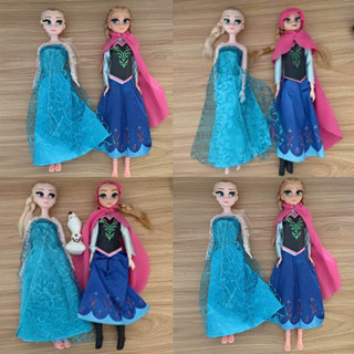 โมเดลตุ๊กตาฟิกเกอร์ Disney Movie Moana Frozen Queen Princess Elsa Anna ขยับได้ ขนาด 30 ซม. ของขวัญวันเกิด สําหรับตกแต่งบ้าน 2 ชิ้น ต่อชุด