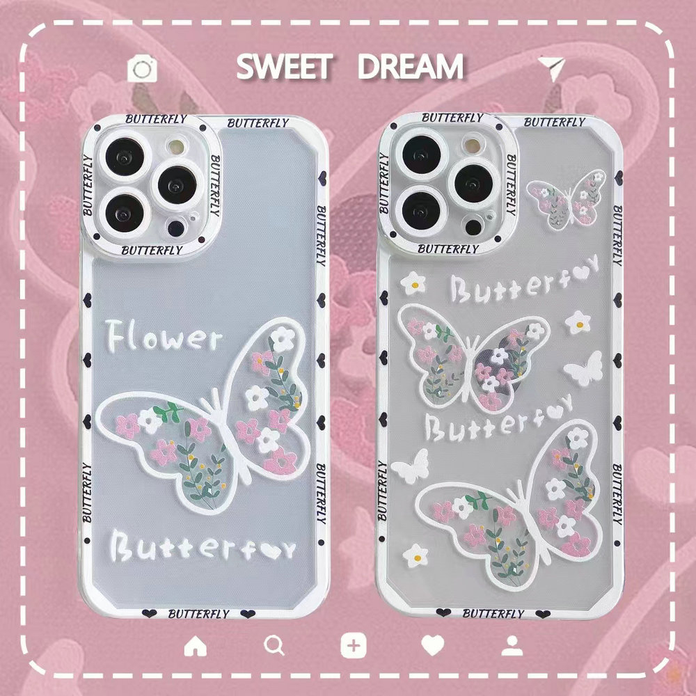 HL| เคส สำหรับ Vivo S1 Pro Y01 Y01A Y15S Y16 Y11 Y12 Y15 Y17 Y12A Y12S Y20 Y20S G Y21 Y21T Y31 Y33S Y33T Y22 Y30 Y35 Y50 Y71 Y81 Y91 Y93 Y95 Y91i V11i V15 V19 Neo V20 SE V21 V21E V23 V23E V25E V25 Pro Soft Clear Butterfly Flower Camera เคสโทรศัพท์