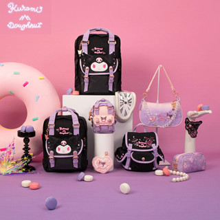 ขายดี Sanrio Kuromi กระเป๋าเป้สะพายหลัง กระเป๋านักเรียน ความจุสูง ลายโดนัทน่ารัก หรูหรา สําหรับผู้หญิง y2k