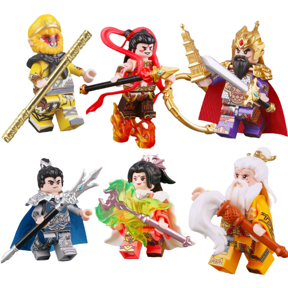 ฟิกเกอร์ตัวต่อ Journey to the West Wukong Block 30307-30312 ของเล่นสําหรับเด็ก