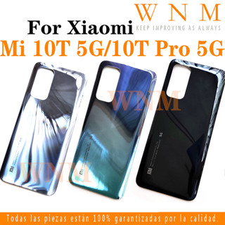 ฝาครอบแบตเตอรี่ด้านหลัง พร้อมกรอบเลนส์ แบบเปลี่ยน สําหรับ Xiaomi Mi 10T 5G Mi10T Pro 5G 6.67 นิ้ว