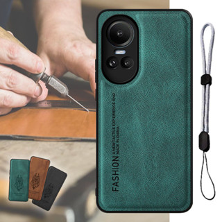 เคสโทรศัพท์มือถือหนัง หรูหรา พร้อมสายคล้อง ปรับได้ สําหรับ OPPO Reno10 Reno10 Pro