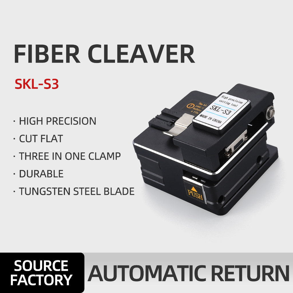 SKL-S3 เครื่องตัดไฟเบอร์ออปติก Cleaver เครื่องมือไฟเบอร์ High Precision Optical Cleaver