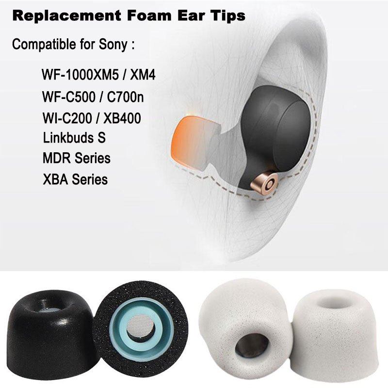 ฟองน้ําครอบหูฟัง แบบเปลี่ยน สําหรับ Sony WH-1000XM3 1000XM4 1000XM2 XB900N XB910N CH700N CH710N CH720N XB700 1 ชิ้น