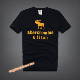 เสื้อยืดแขนสั้น พิมพ์ลาย Abercrombie &amp; Fitch สําหรับผู้ชาย