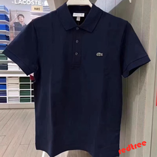 เสื้อคอปกปัก POLO เสื้อโปโลแขนสั้น Lacoste เสื้อโปโล สําหรับผู้ชาย