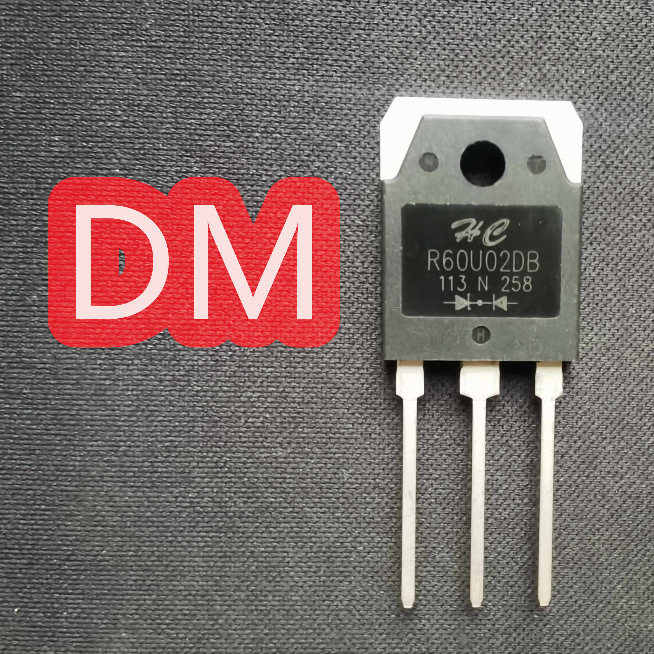 ((10 ชิ้น) R60U02DB 60A 200V TO-3P เครื่องเชื่อมไดโอดที่ใช้กันทั่วไป