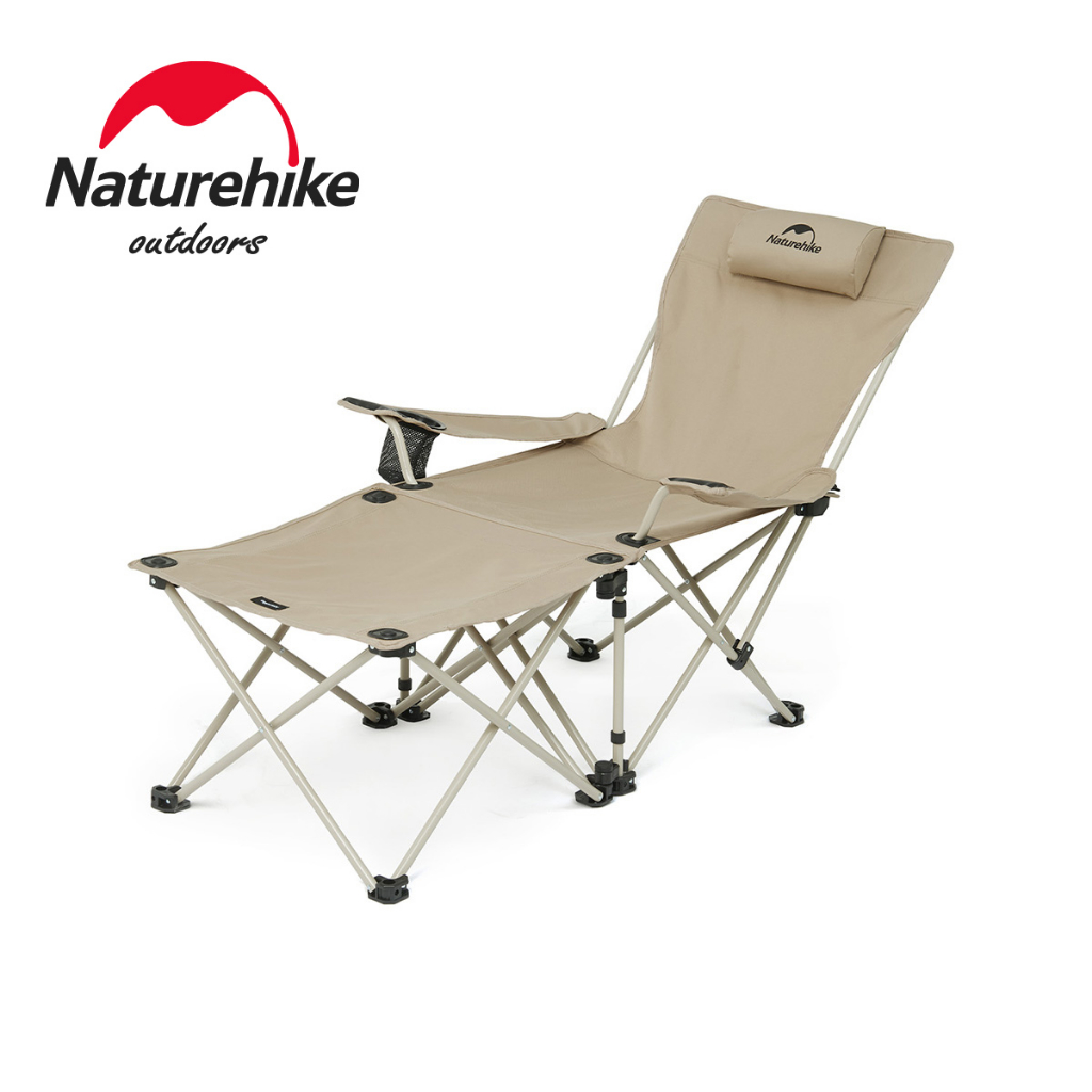 Naturehike Multi-Functional Table Deck เก้าอี้แบบพกพากลางแจ้ง Camping เก้าอี้พับเก้าอี้พักผ่อนหลัง