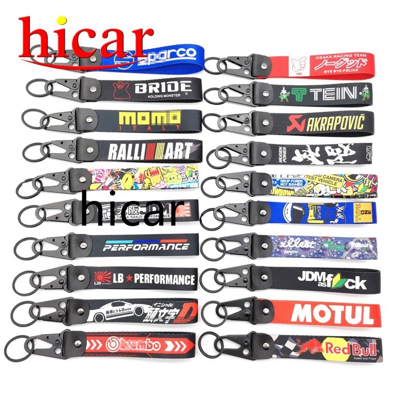 SPOON HKS JDM Mugenพร้อมส่ง พวงกุญแจ จี้หัวเข็มขัด JDM สไตล์ญี่ปุ่น สําหรับรถยนต์ พวงกุญแจแบบสายคล้อ
