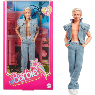 Barbie The Movie Collectible Ken Doll Wearing All-Denim Matching Set with Original Ken Signature Underwear  HRF27 ชุดตุ๊กตาบาร์บี้ สวมชุดชั้นใน เข้ากับทุกการแต่งกาย สําหรับเก็บสะสม HRF27