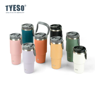 TYESO TS-8829 TS-8830 แก้วน้ําสุญญากาศ เก็บความเย็น และร้อน อเนกประสงค์ พร้อมหลอดดูด 1050 มล. 1200 มล.