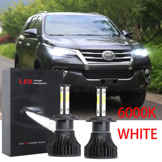 ชุดหลอดไฟหน้า LED 6000K สีขาว สําหรับ Toyota Fortuner 2016-2021 LHL CG X15 1 คู่