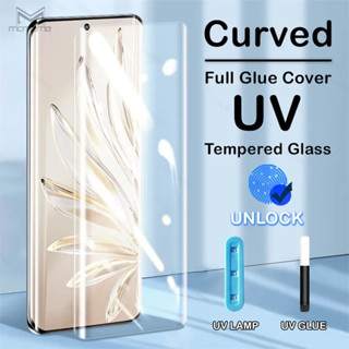 กาวเต็มจอ ฟิล์ม กระจกนิรภัย UV Glass Huawei P60 P50 P40 P30 P20 Mate 60 50 40 30 20 Pro FULL FACE 9H Tempered film