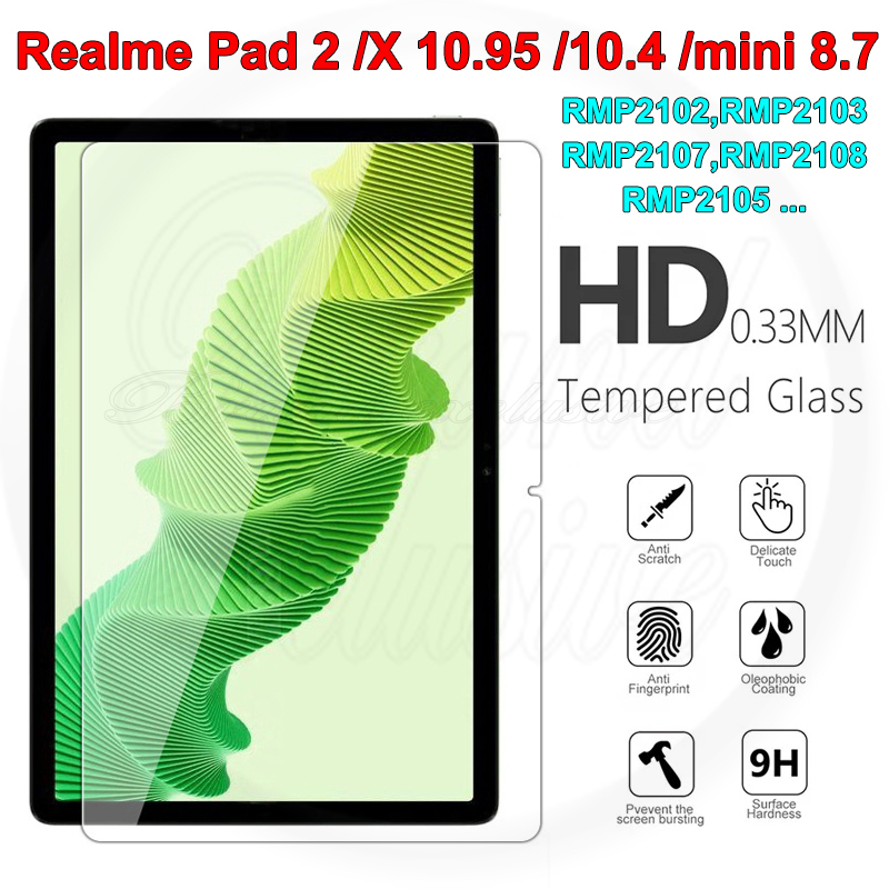 ฟิล์มกระจกนิรภัยกันรอยหน้าจอ 9H HD คุณภาพสูง สําหรับ Realme Pad 2 11.5 นิ้ว 2023 Pad 10.4 นิ้ว Pad X