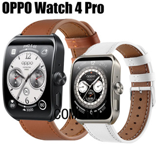 สายนาฬิกาข้อมือหนังนิ่ม แบบเปลี่ยน สําหรับ OPPO watch 4 PRO