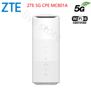 เราน์เตอร์ซิมการ์ดไวไฟ ZTE 5g CPE MC801A wifi 6 5ghz SDX55 NSA+SA N78 79 41 1 28 802.11AX โมเด็ม 5g