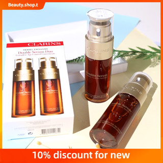 【 Beauty Shop 】Clarins Double Essence 2 Piece Set 50ml*2  คลาแรงส์ ดับเบิ้ล เอสเซ้นส์